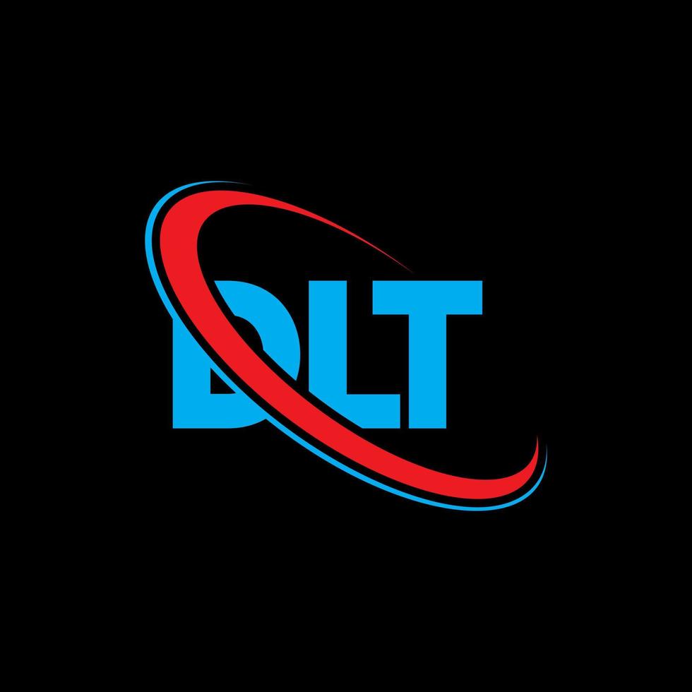 logotipo de dlt. letra dlt. diseño del logotipo de la letra dlt. logotipo de iniciales dlt