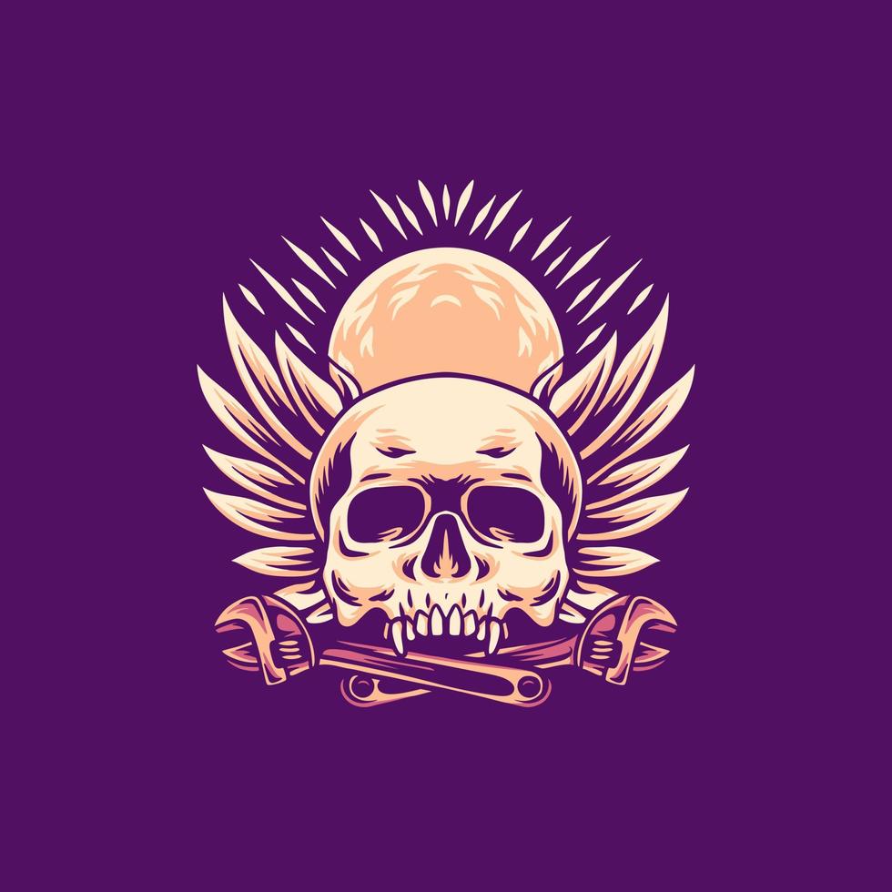 Skull Rider Illustration vector