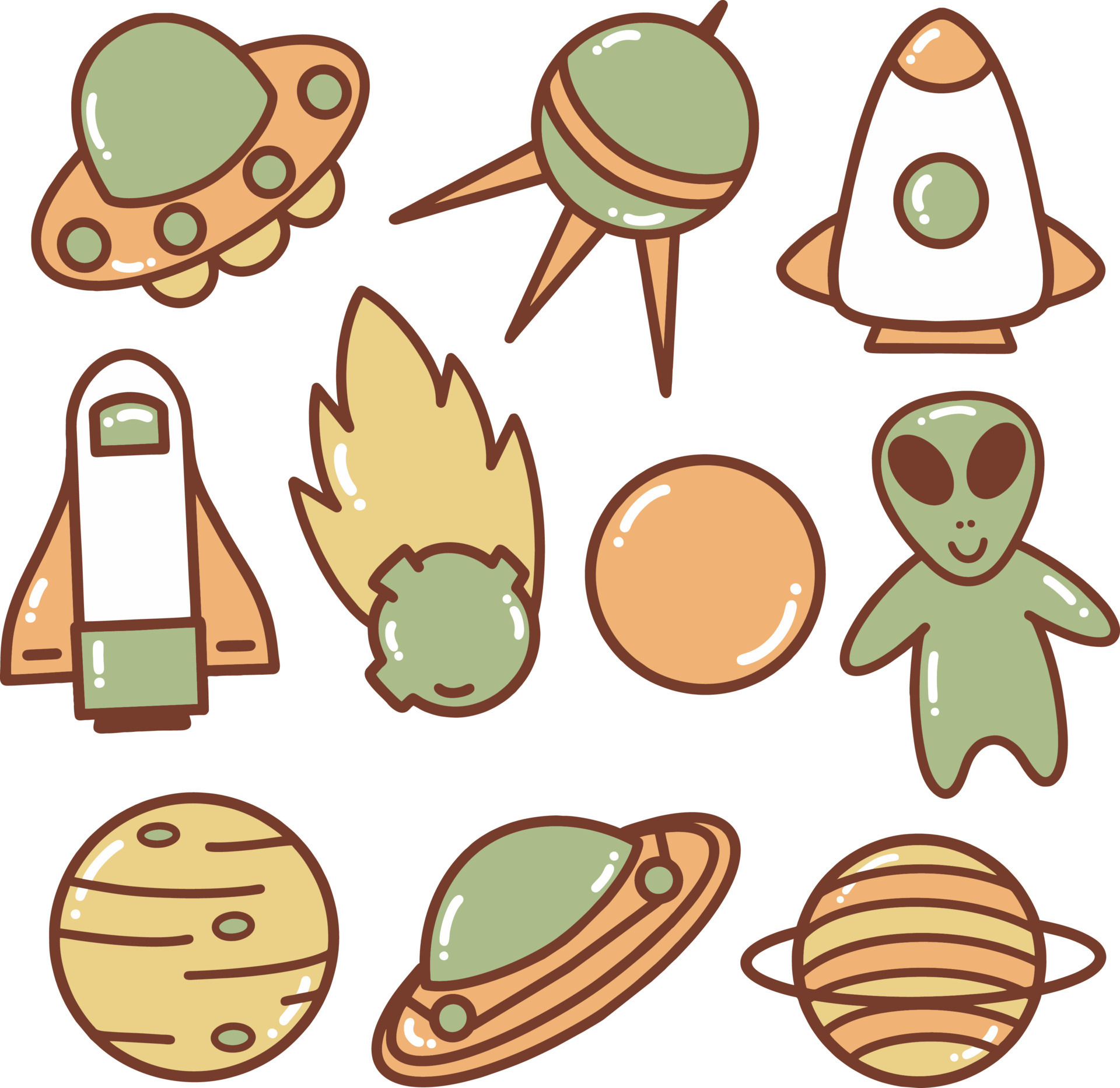 space-character-illustration-pack-8985887-vector-art-at-vecteezy