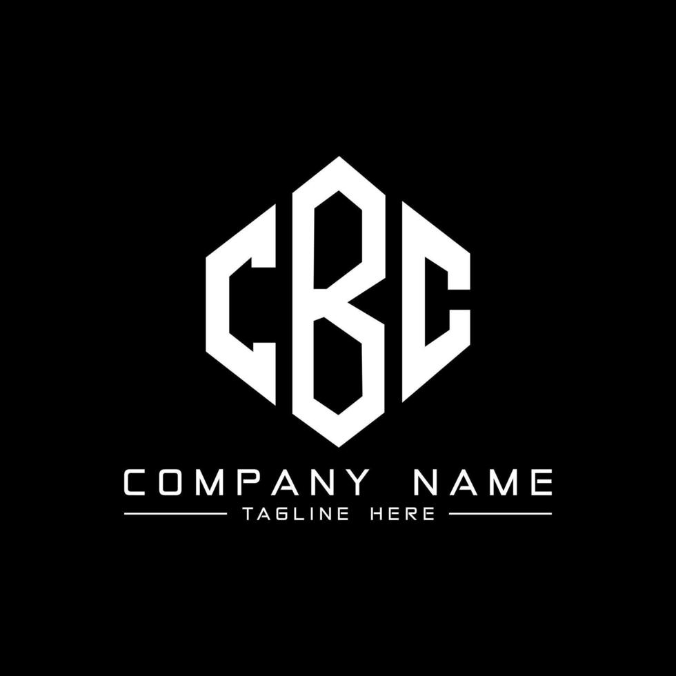 CBC letter logo design with polygon shape. CBC polygon and cube shape logo design. CBC hexagon vector logo template white and black colors. CBC monogram, business and real estate logo.