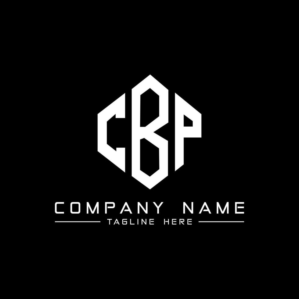 CBP letter logo design with polygon shape. CBP polygon and cube shape logo design. CBP hexagon vector logo template white and black colors. CBP monogram, business and real estate logo.