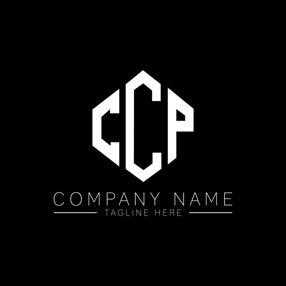 CCP letter logo design with polygon shape. CCP polygon and cube shape logo design. CCP hexagon vector logo template white and black colors. CCP monogram, business and real estate logo.