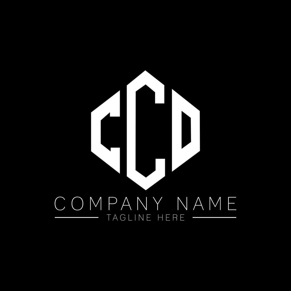CCO letter logo design with polygon shape. CCO polygon and cube shape