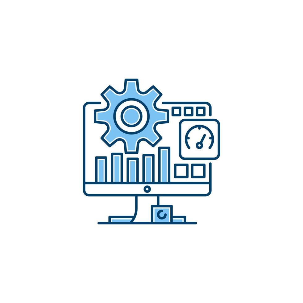 Website optimization line icon. linear style sign for mobile concept and web design. Outline vector icon. Symbol, logo illustration. Vector graphic