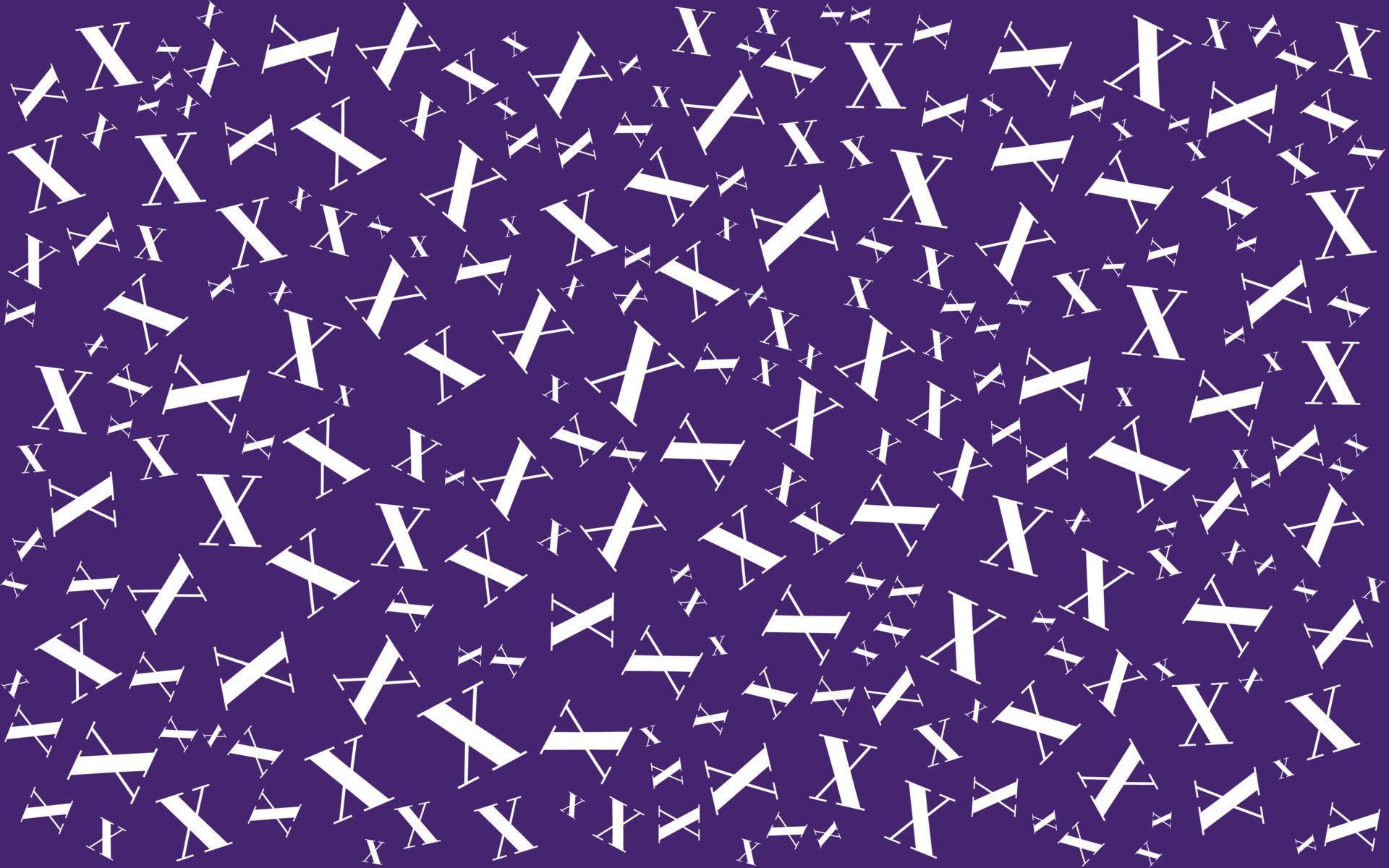 modern geometric seamless pattern with alphabet x vector illustration