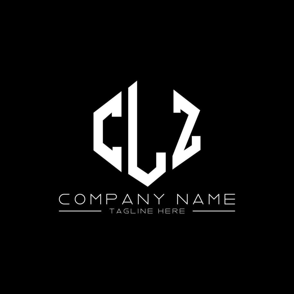 diseño de logotipo de letra clz con forma de polígono. clz polígono y diseño de logotipo en forma de cubo. clz hexágono vector logo plantilla colores blanco y negro. monograma clz, logotipo empresarial y inmobiliario.