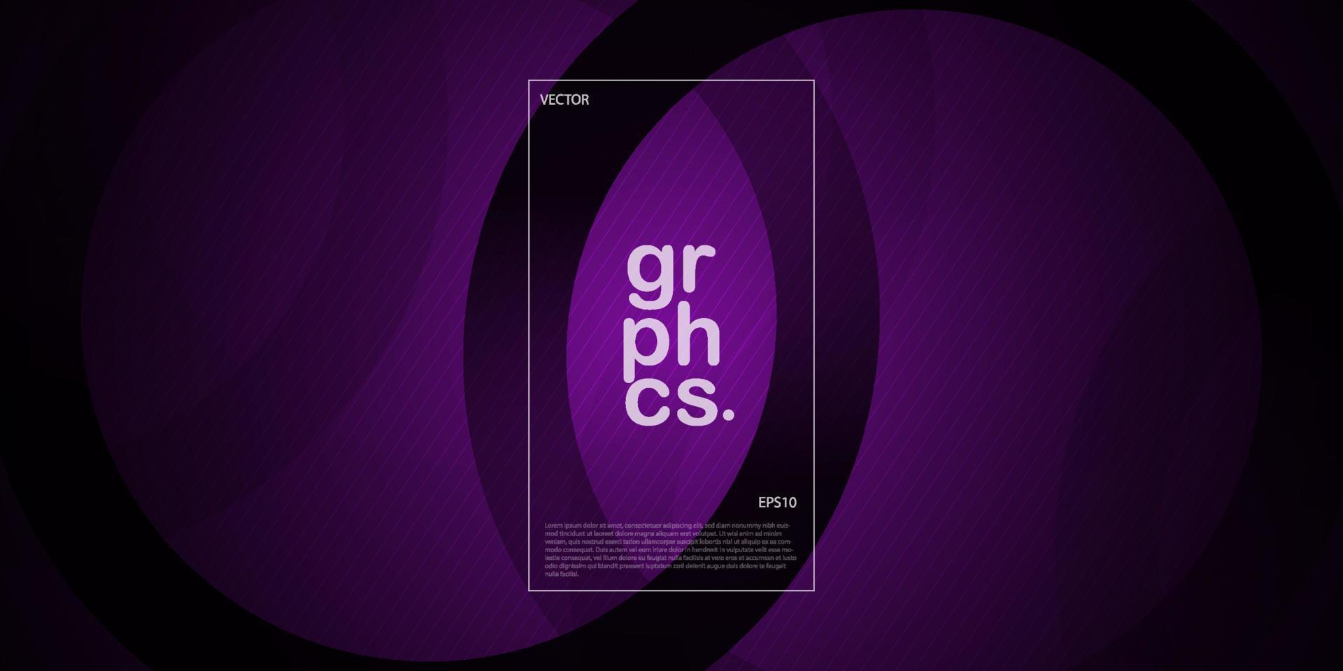 Simple abstract dark purple geometric background. cool color background design. infinity shapes composition. Eps10 vector