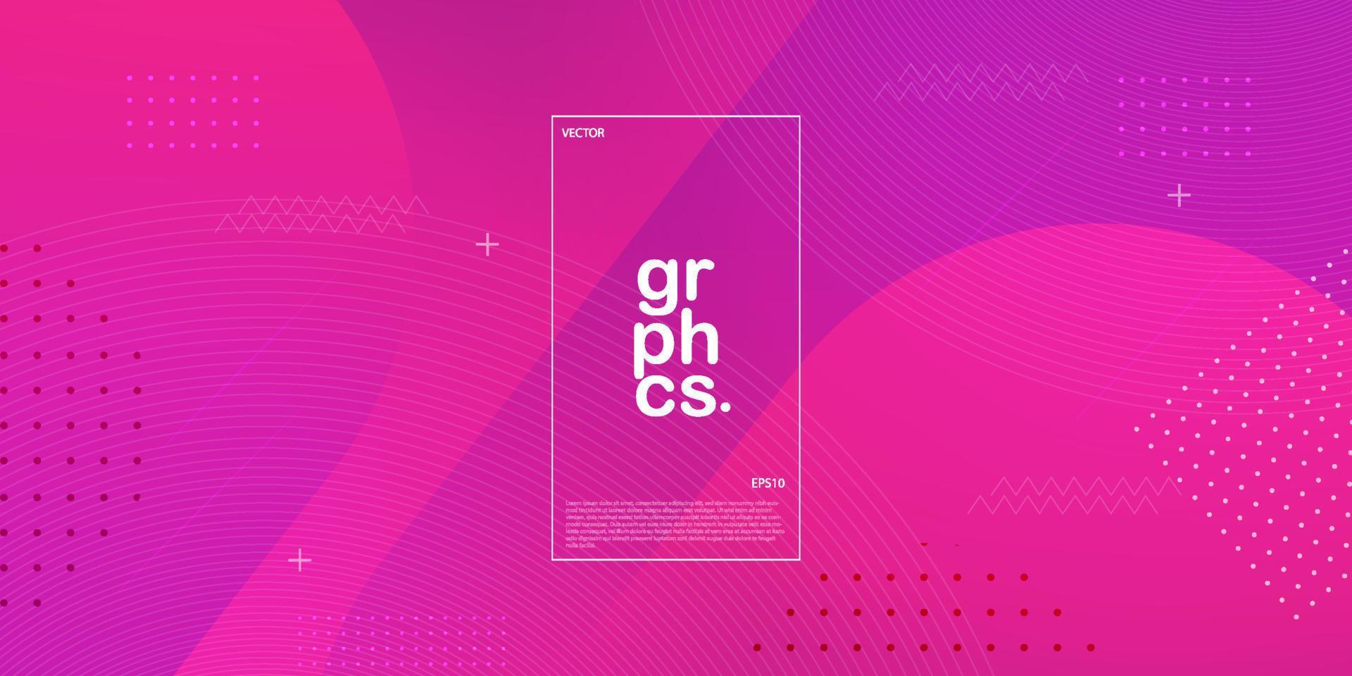 Bright pink and purple vector template with simple pattern. Cool design on abstract background with colorful gradient. New design for ad, poster, banner of your website.Eps 10 vector