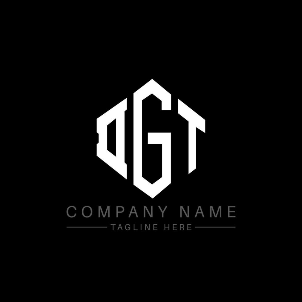 DGT letter logo design with polygon shape. DGT polygon and cube shape logo design. DGT hexagon vector logo template white and black colors. DGT monogram, business and real estate logo.