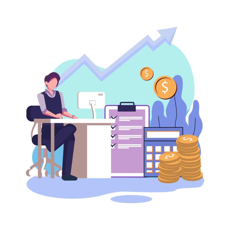 Demand planning flat style illustration illustration design vector