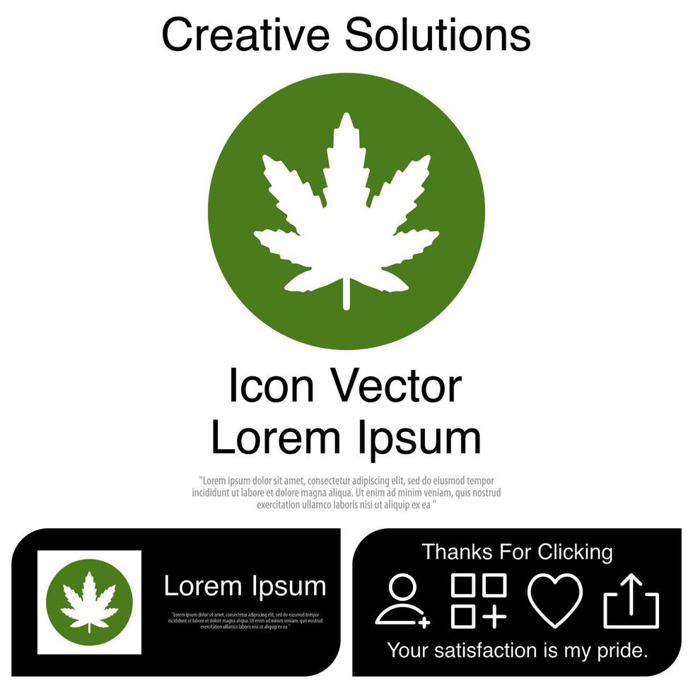 Marijuana Icon EPS 10 vector