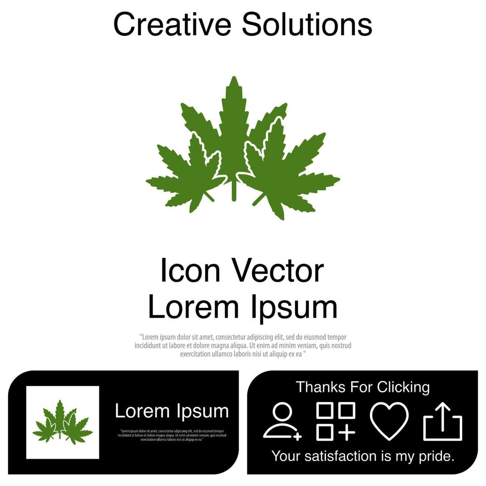 Marijuana Icon EPS 10 vector