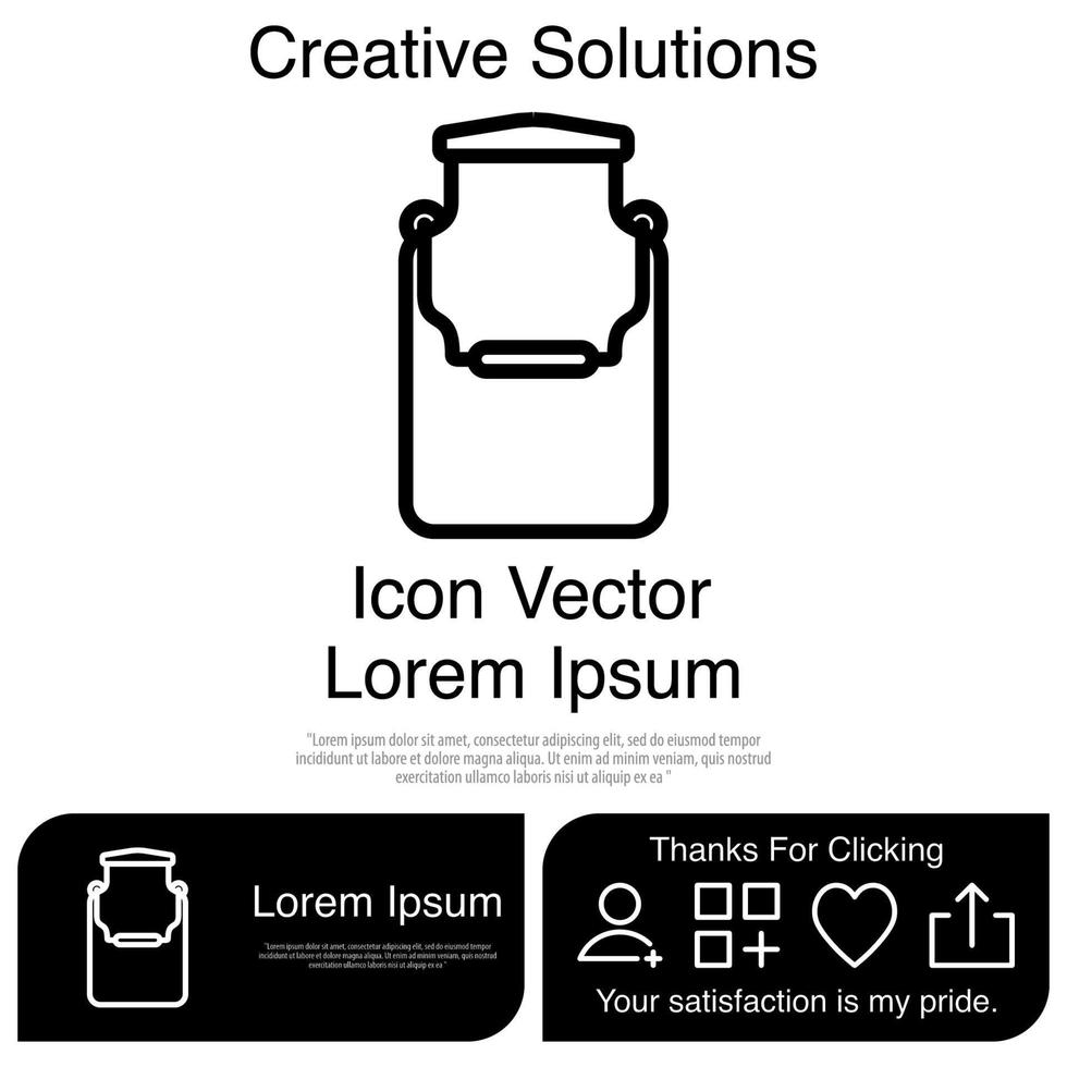 Milk Bottle Icon EPS 10 vector