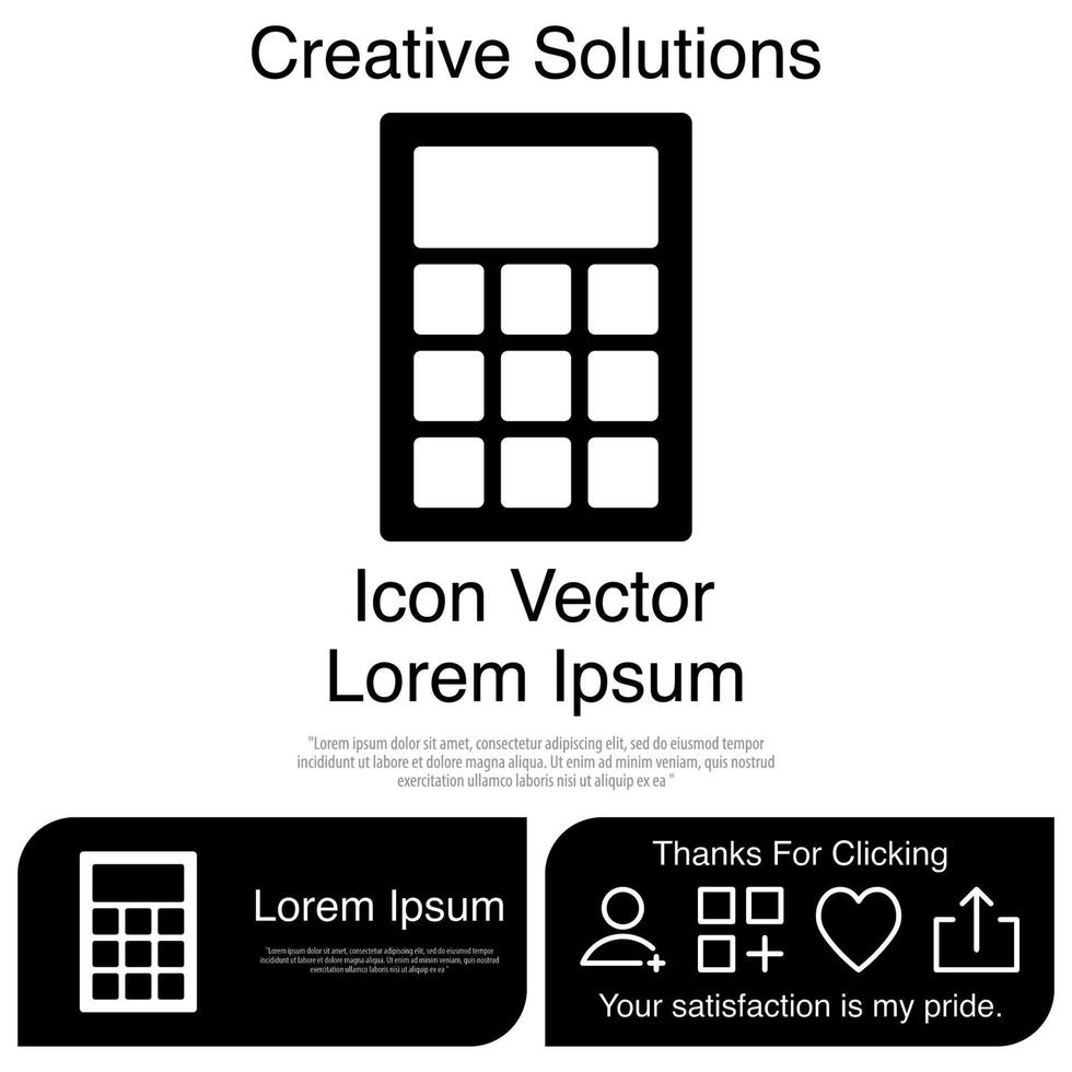 Calculator Icon Vector EPS 10