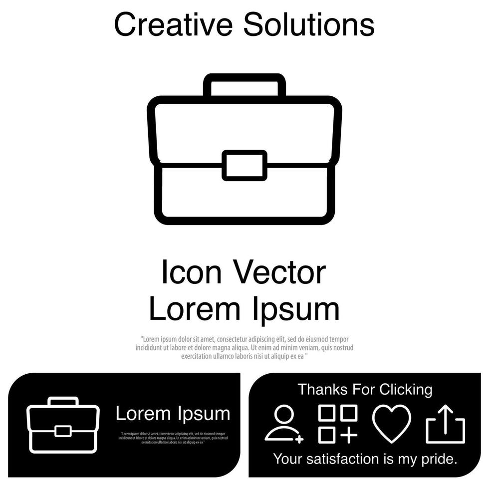 Briefcase Icon Vector EPS 10