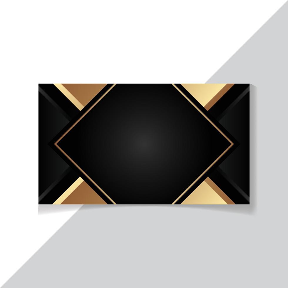 Black and gold color luxury abstract background with glorious lighting vector