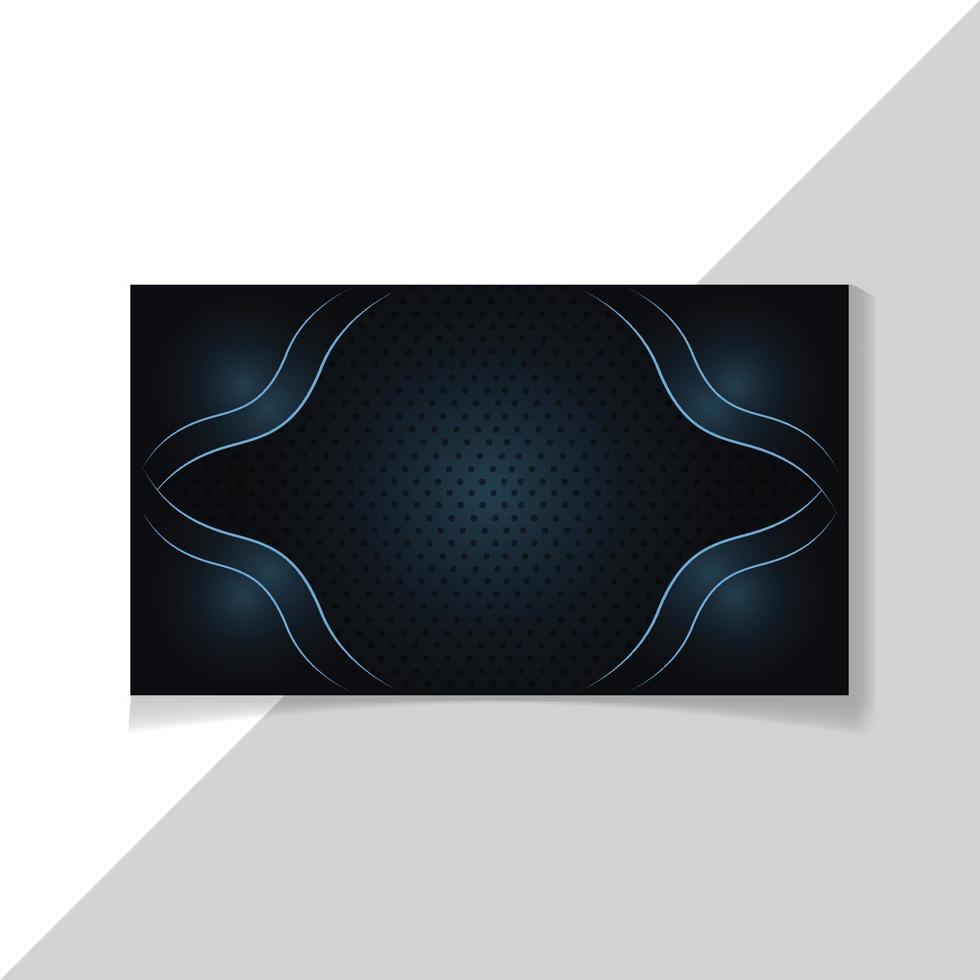 Black and Blue color luxury abstract background with glorious lighting vector