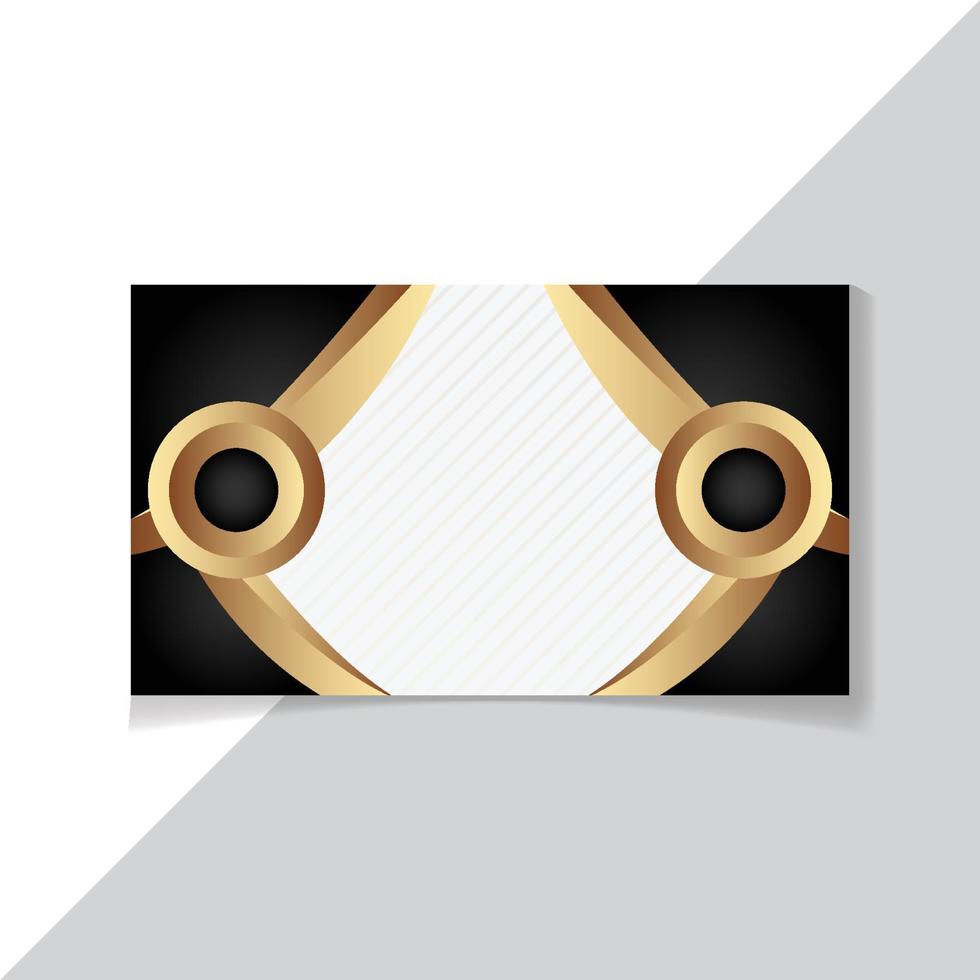 Black White and gold color luxury abstract background design vector