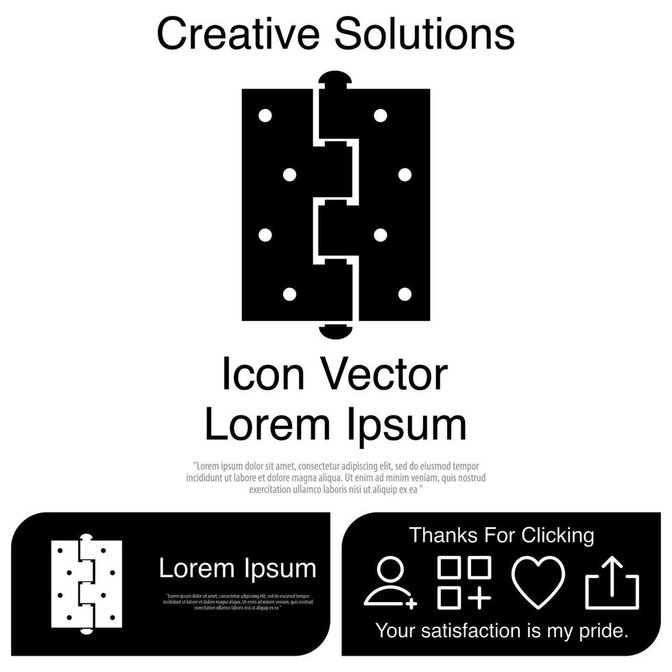 Hinge Icon EPS 10 vector