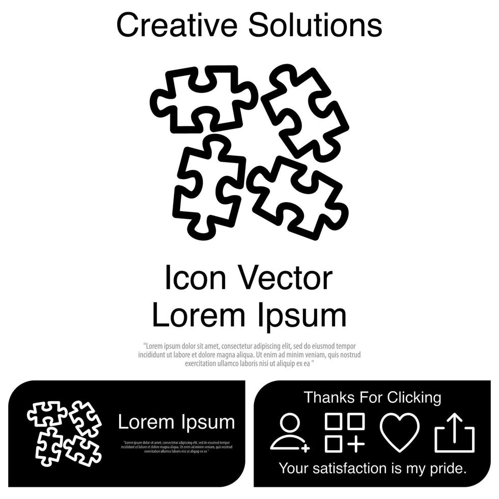 Puzzle Icon EPS 10 vector