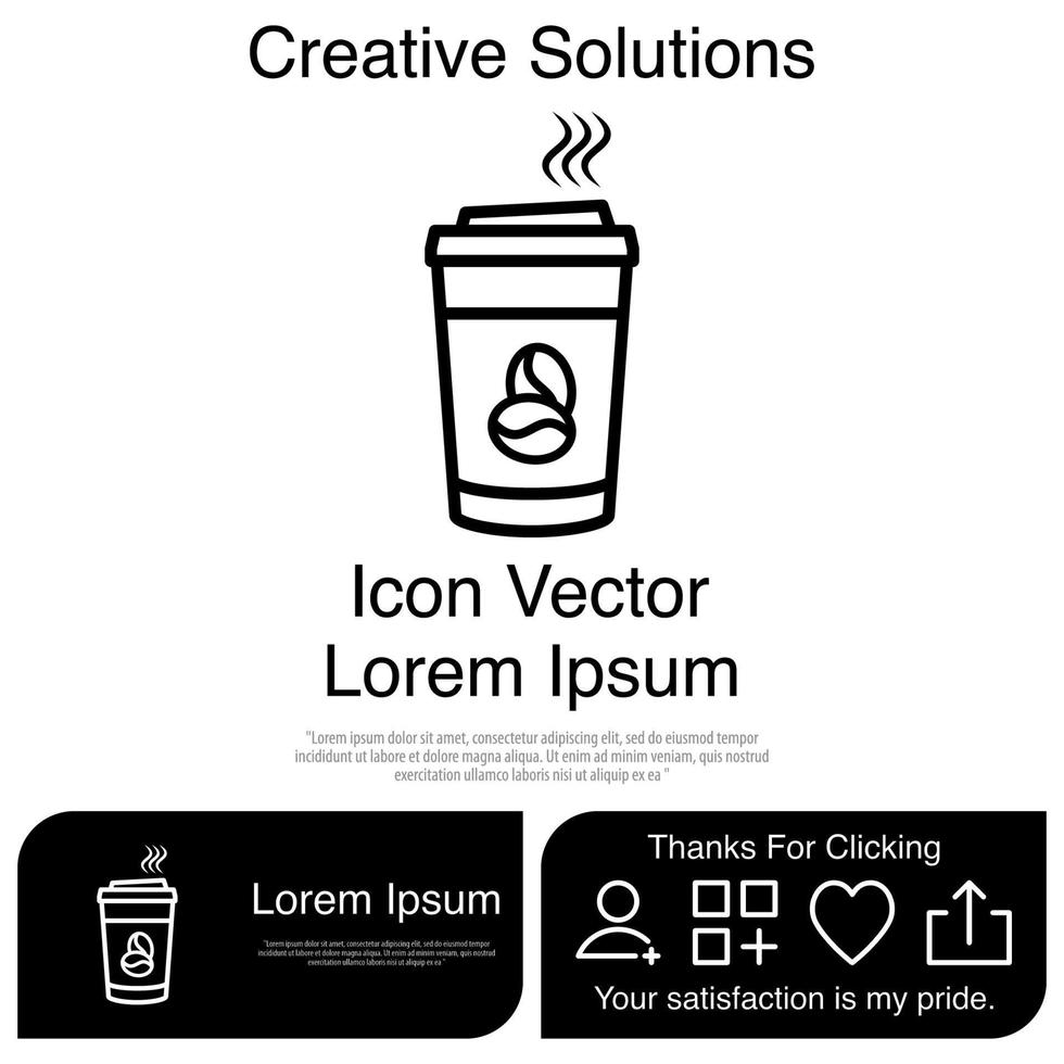 Coffee Paper Icon EPS 10 vector