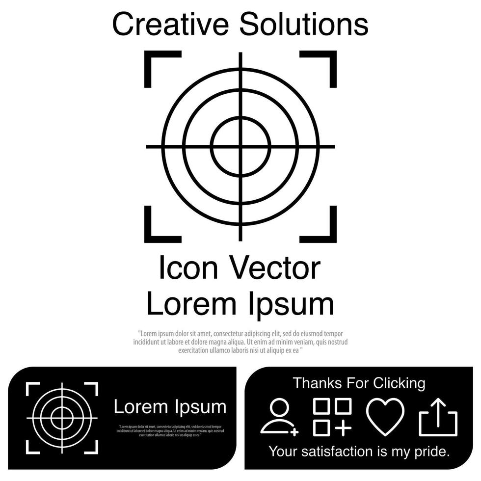 Auto Focus Camera Icon EPS 10 vector