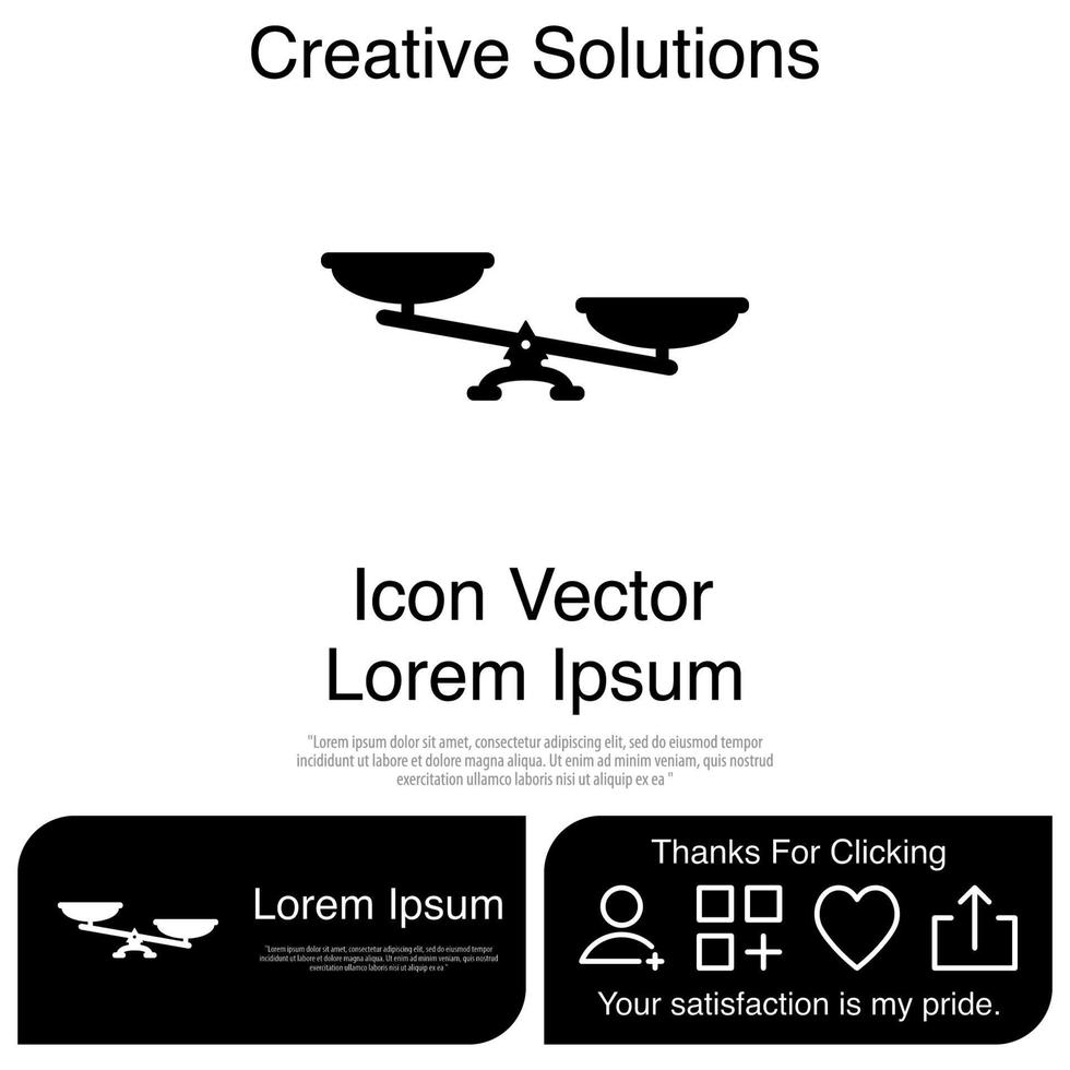 Scales Icon EPS 10 vector