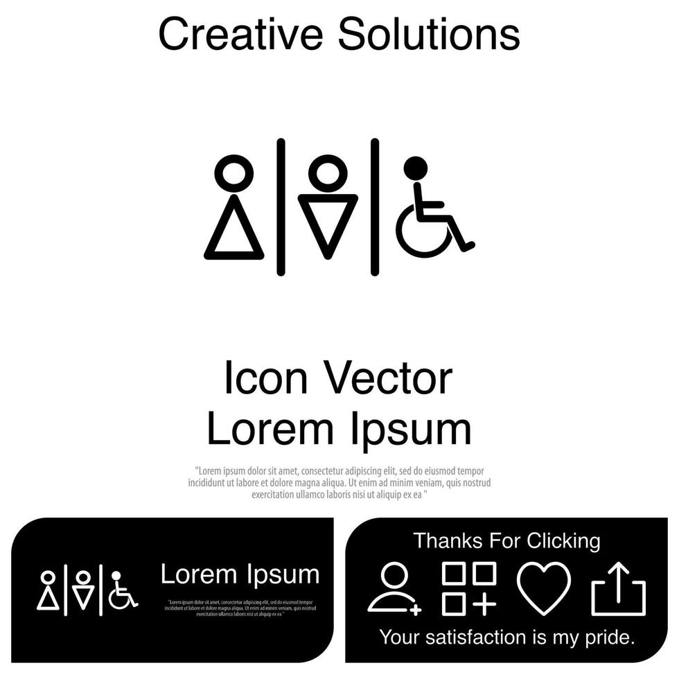 Toilet Icon EPS 10 vector