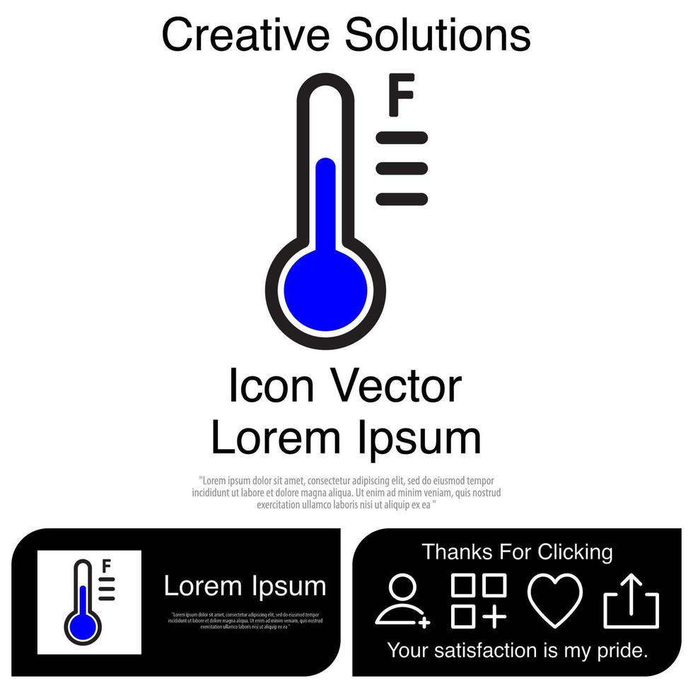 Thermometer Icon EPS 10 vector