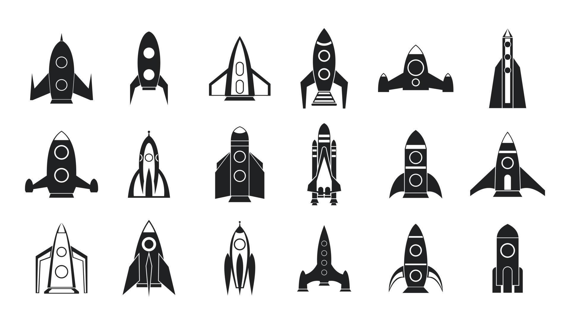 Rocket icon set, simple style 8988038 Vector Art at Vecteezy