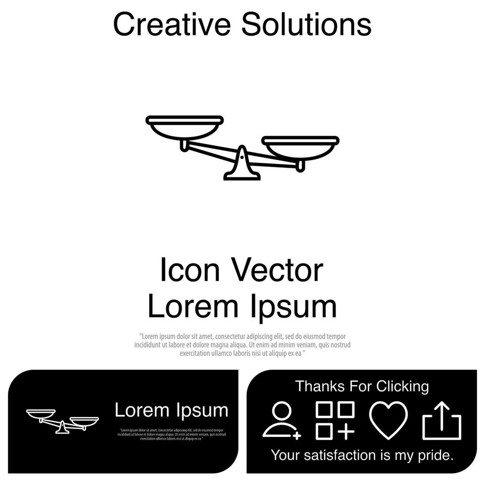 Scales Icon EPS 10 vector