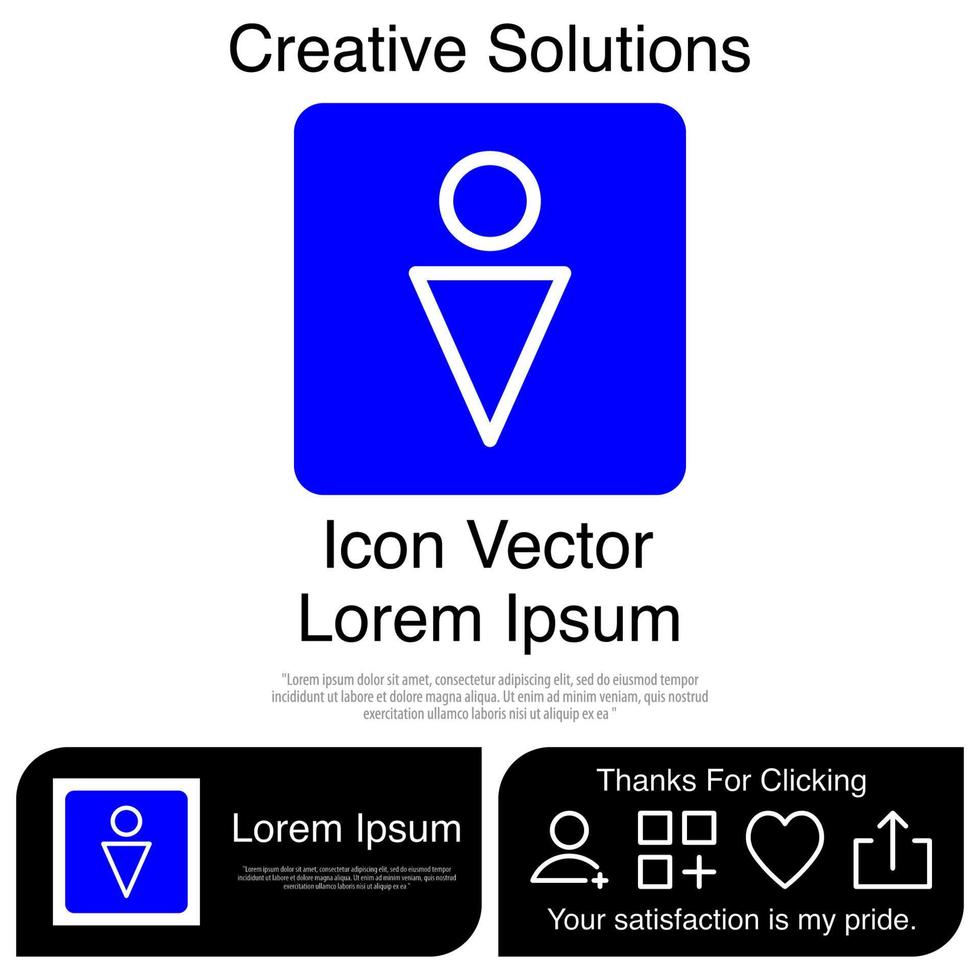 Toilet Icon EPS 10 vector