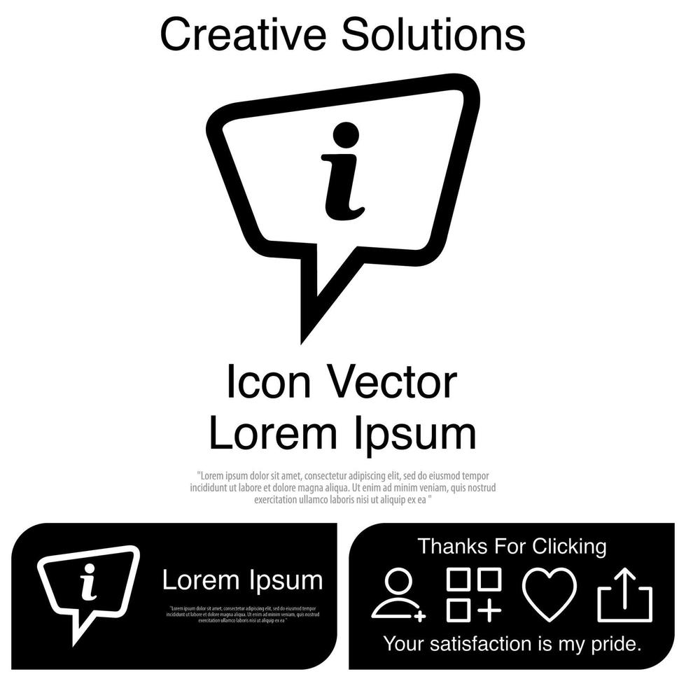 Information Icon EPS 10 vector