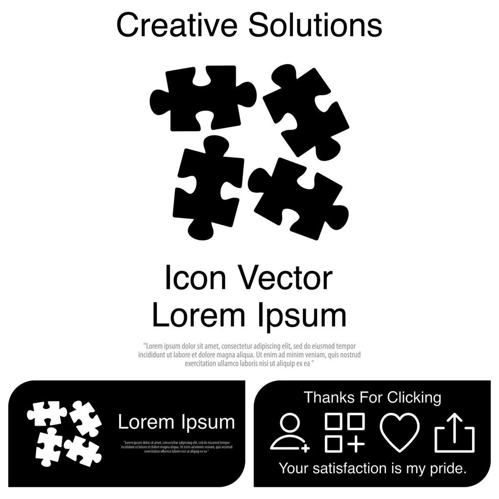Puzzle Icon EPS 10 vector