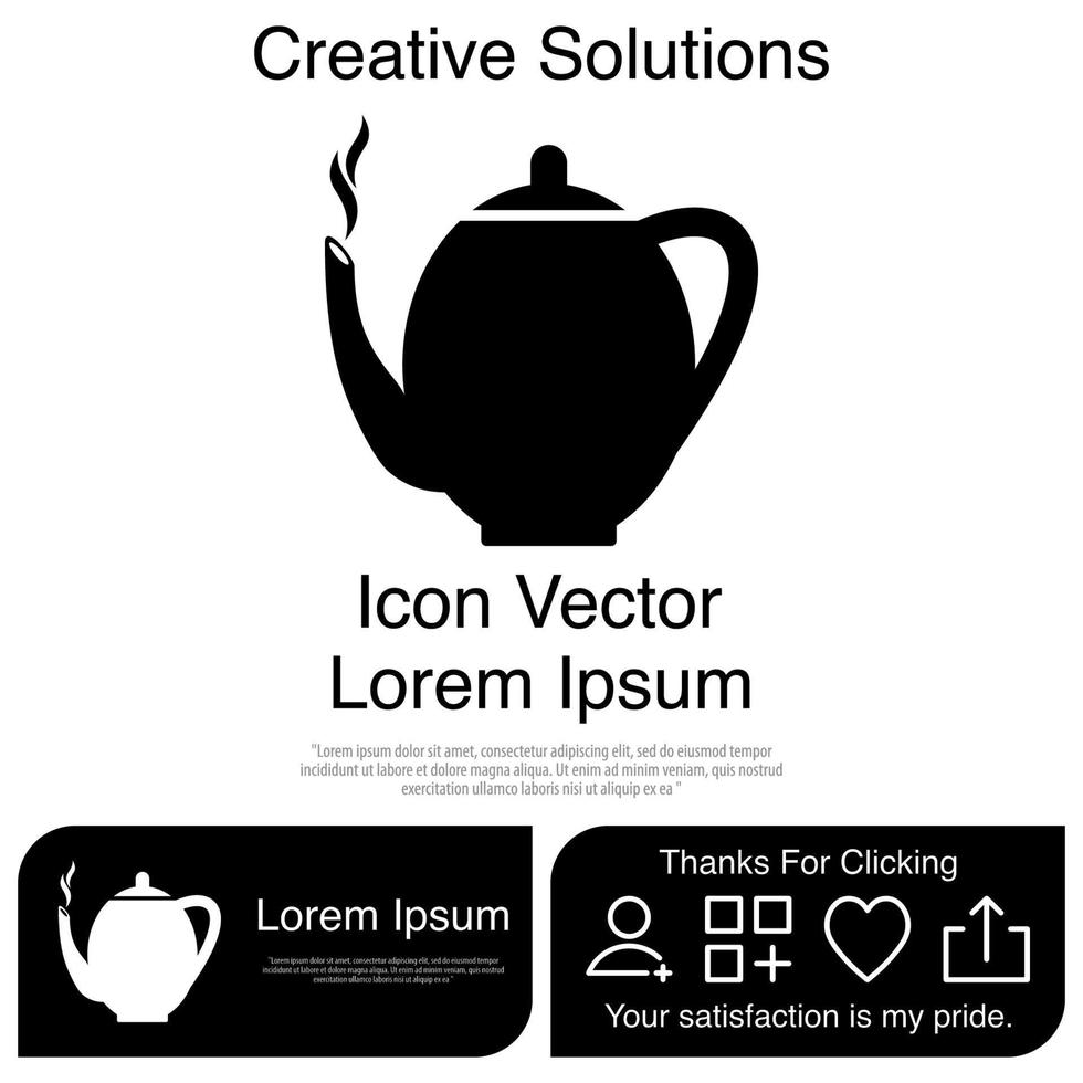 Teapot Icon EPS 10 vector