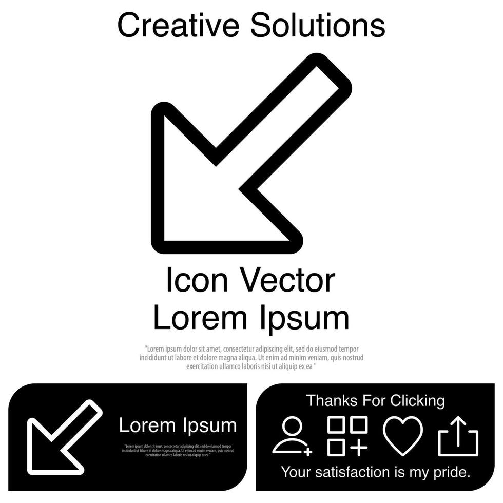 flecha, icono, vector, eps, 10 vector