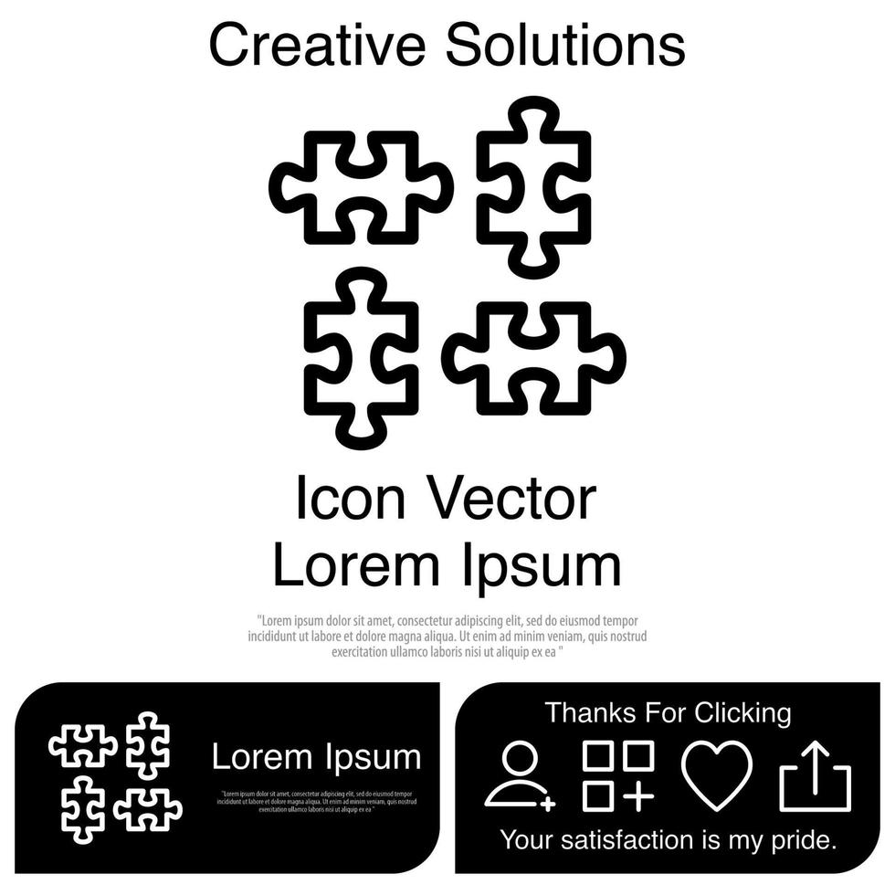 Puzzle Icon EPS 10 vector