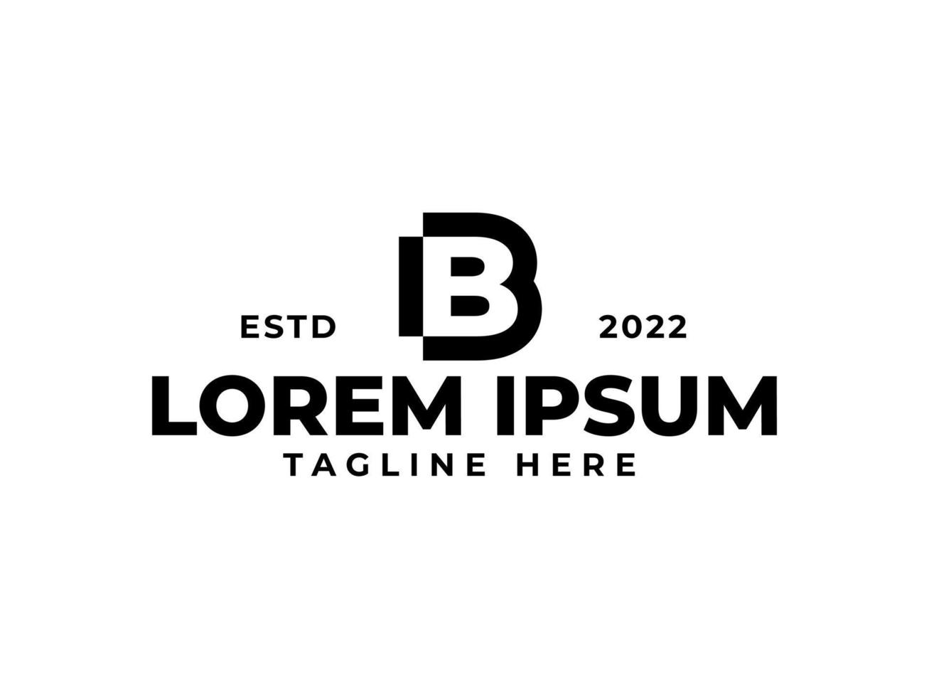 Letter B logo vector