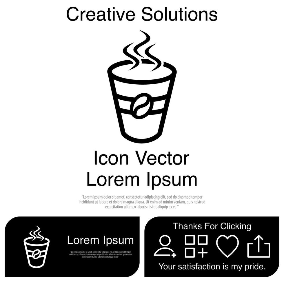 Coffee Paper Icon EPS 10 vector