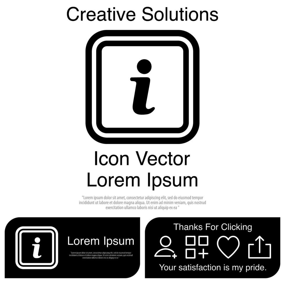 Information Sign Icon EPS 10 vector