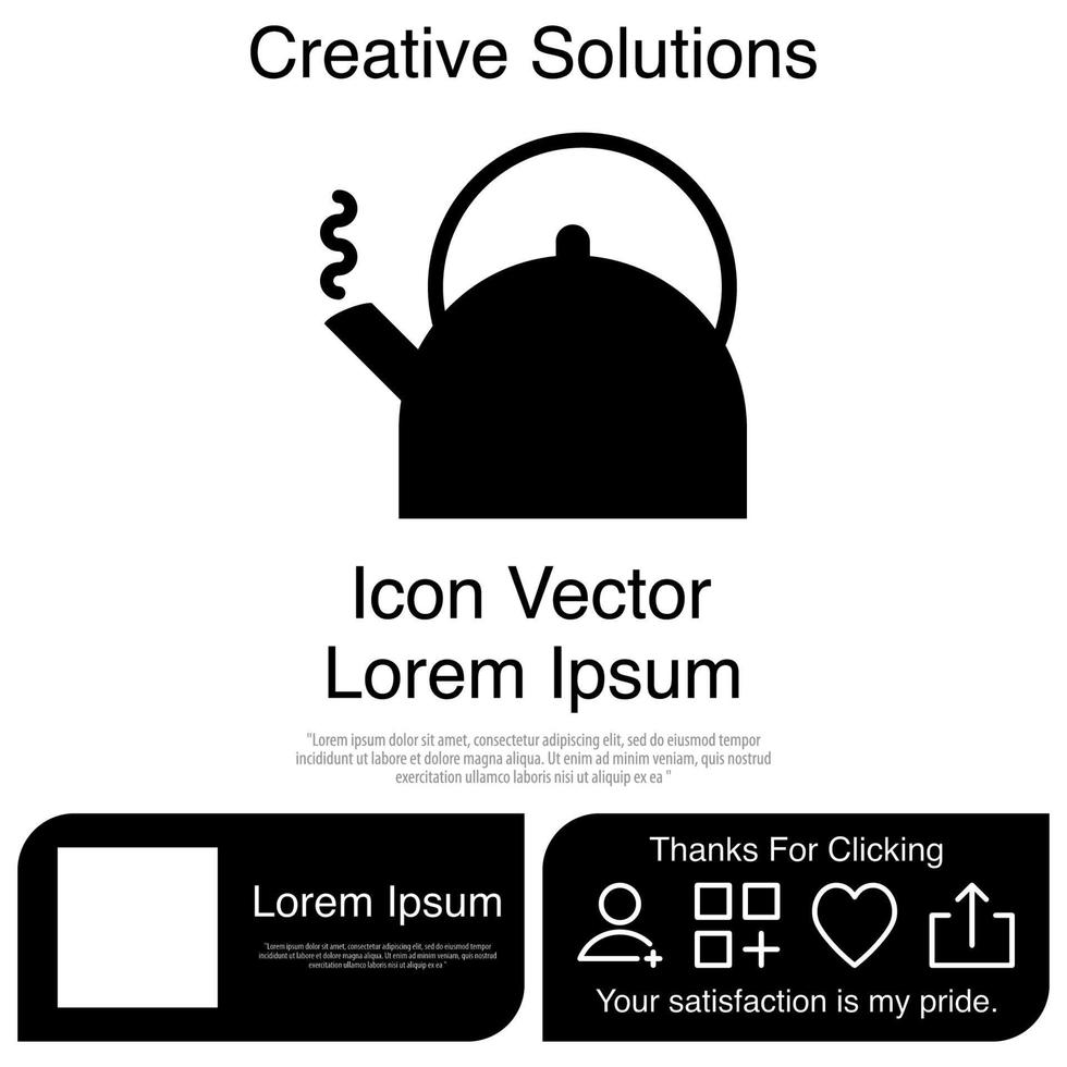 Teapot Icon EPS 10 vector