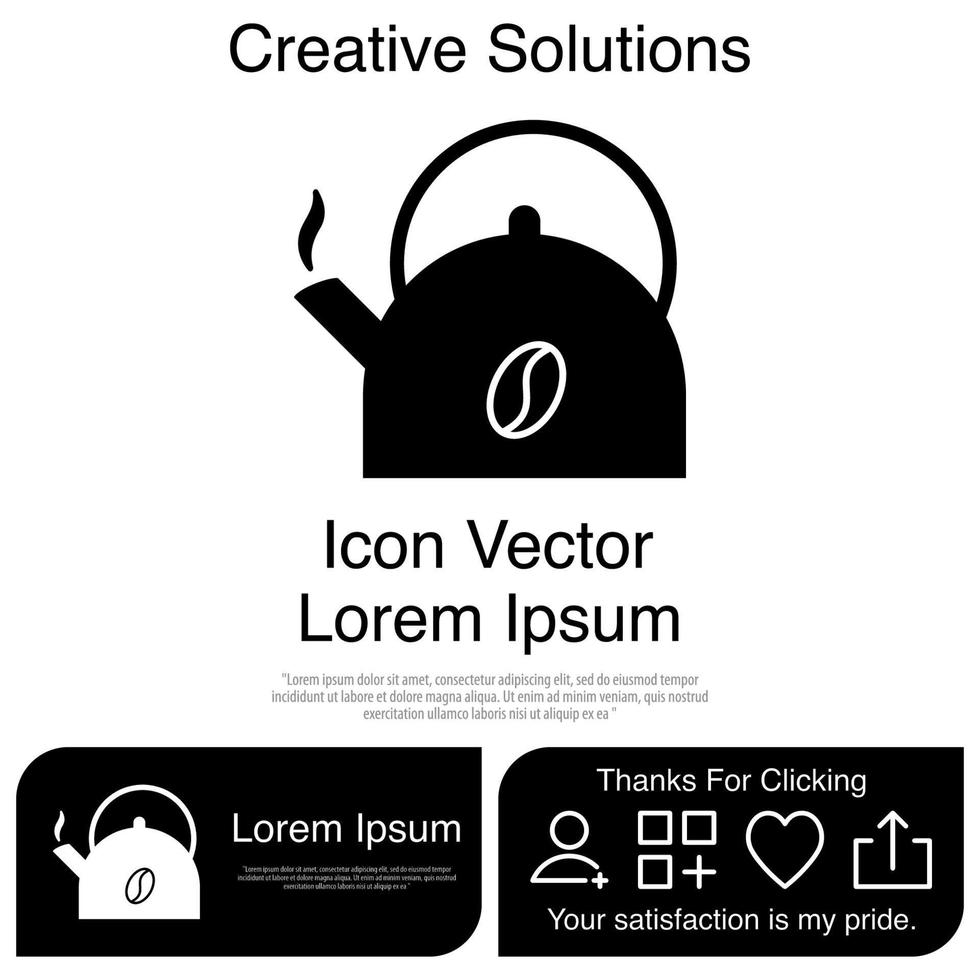 Teapot Icon EPS 10 vector