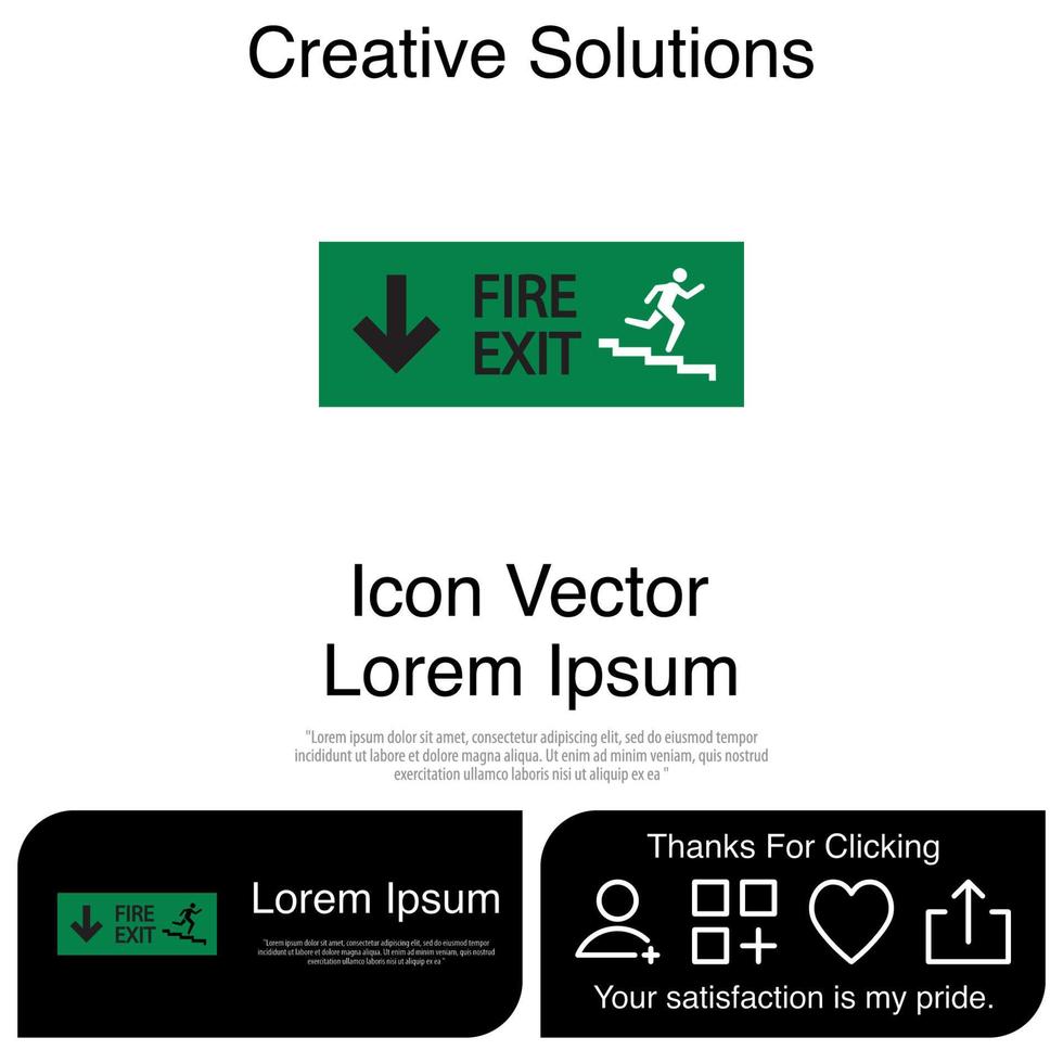 Emergency Exit Icon EPS 10 vector