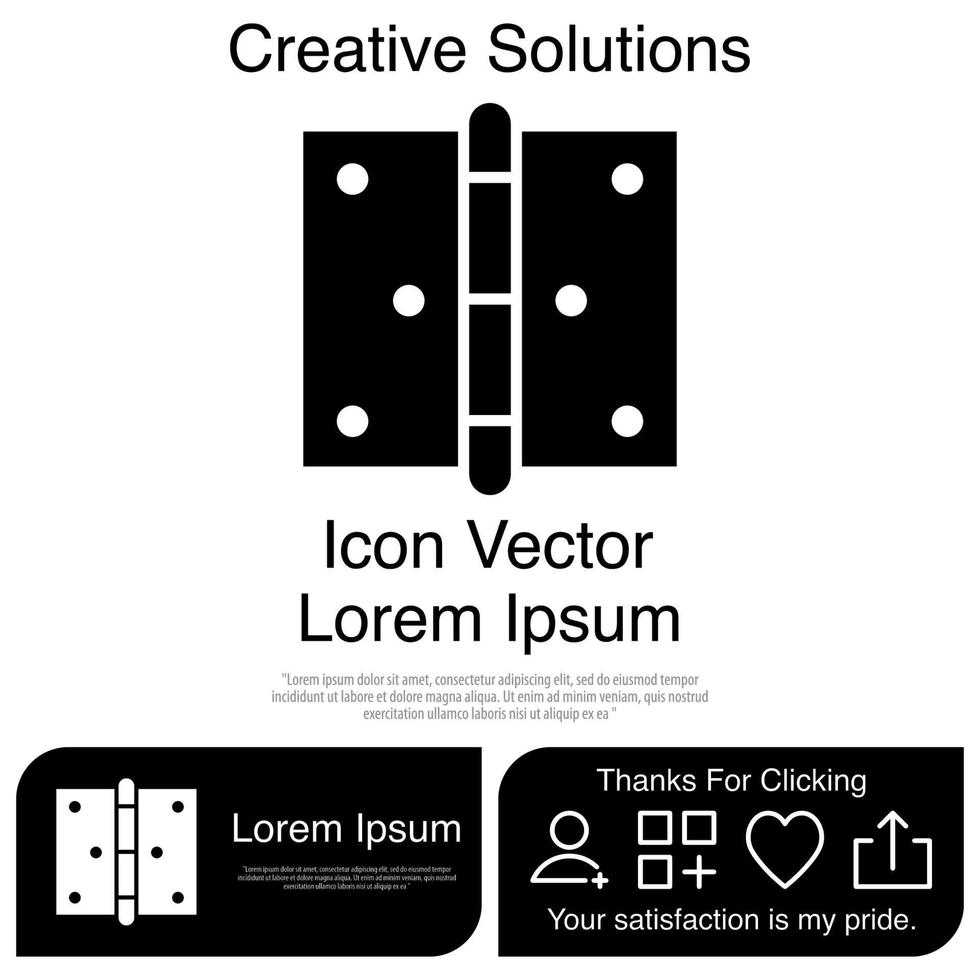 Hinge Icon EPS 10 vector