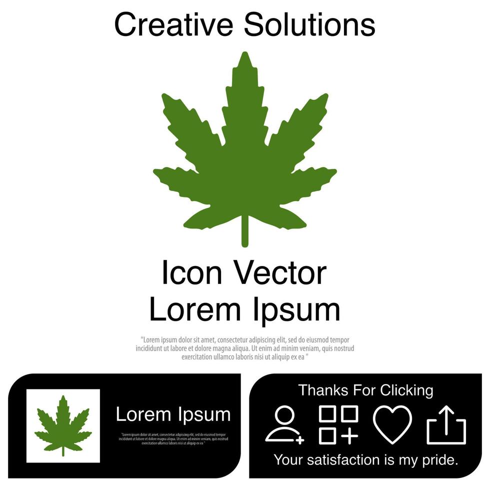 Marijuana Icon EPS 10 vector