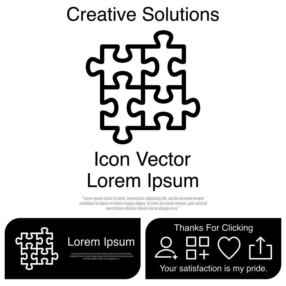 Puzzle Icon EPS 10 vector