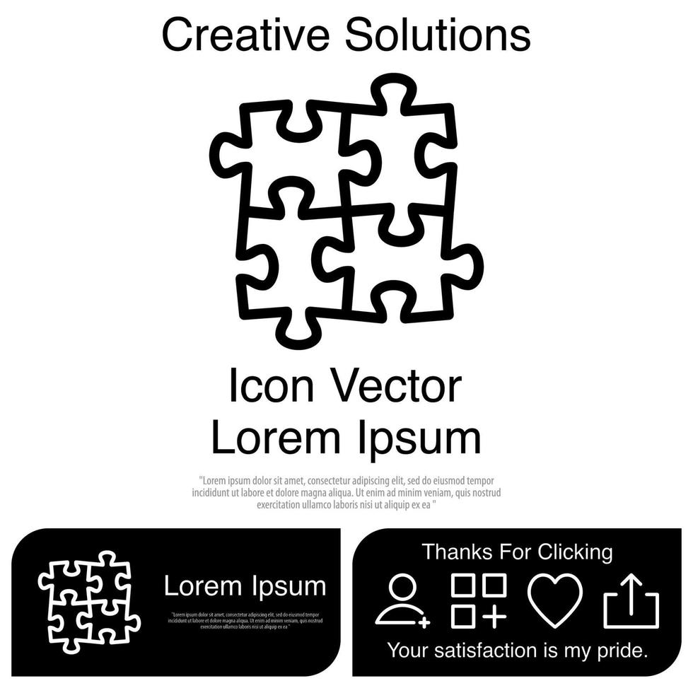 Puzzle Icon EPS 10 vector