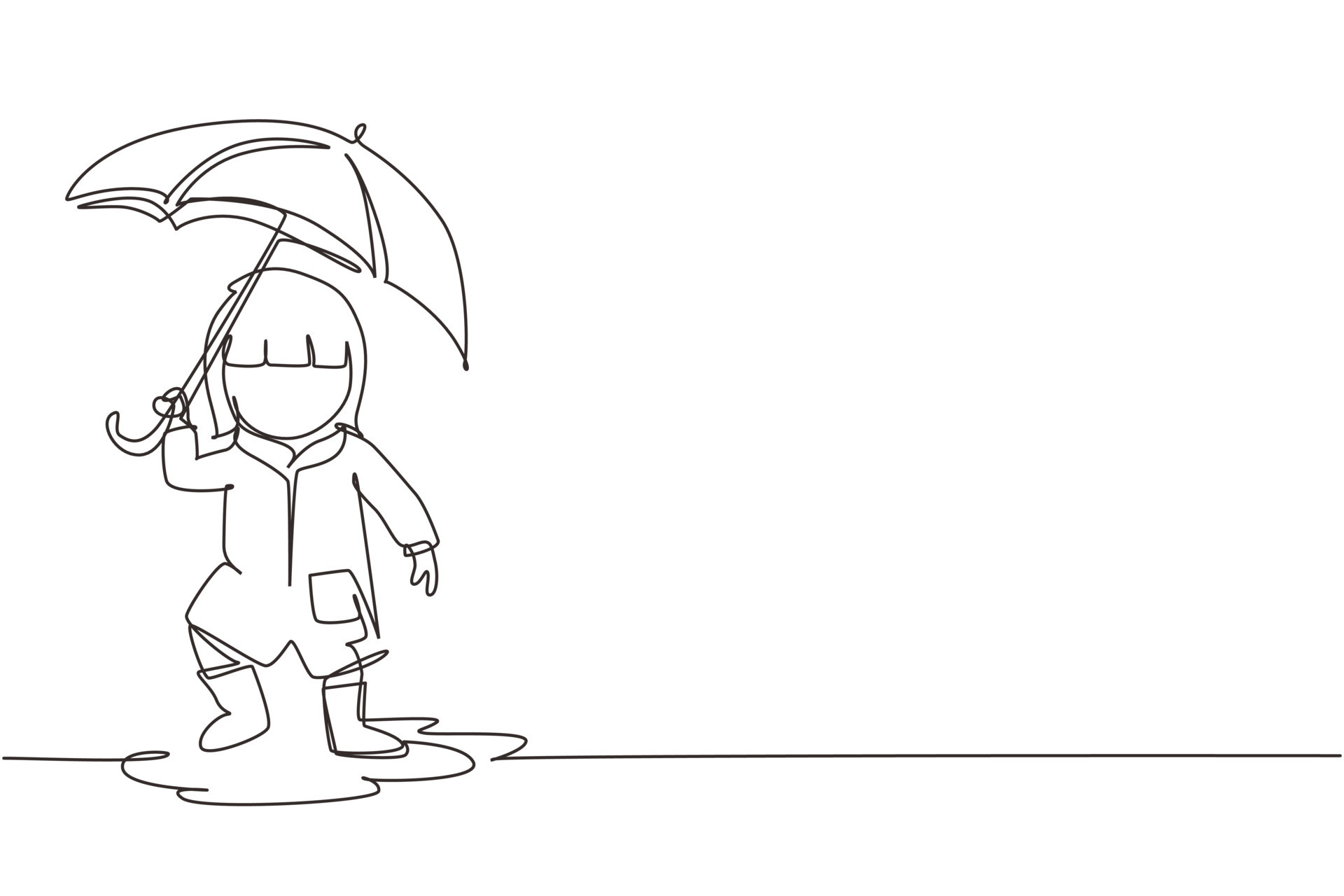 Rain Puddle Drawing
