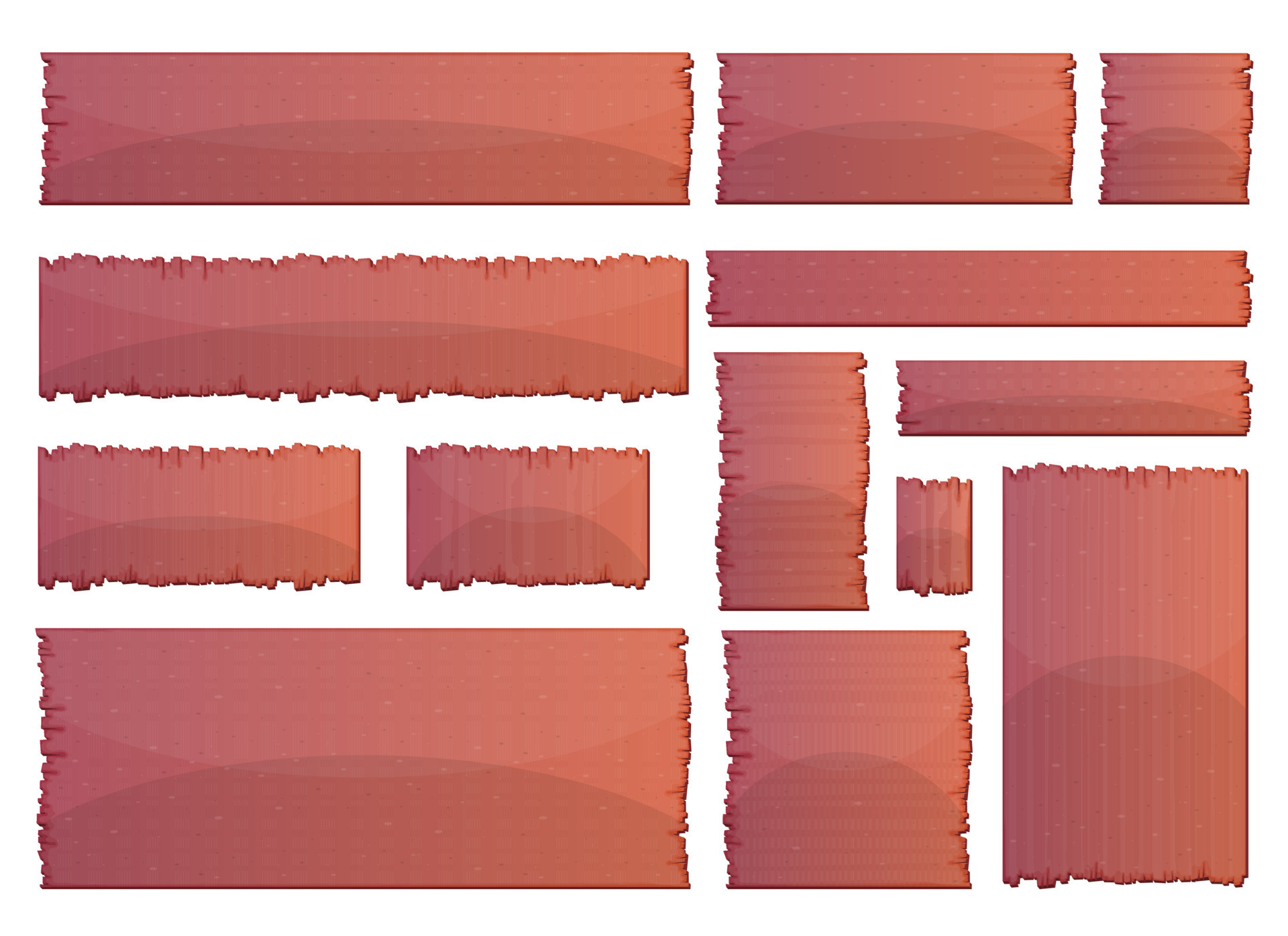 tablero de madera en la ilustración de vector de estilo de dibujos