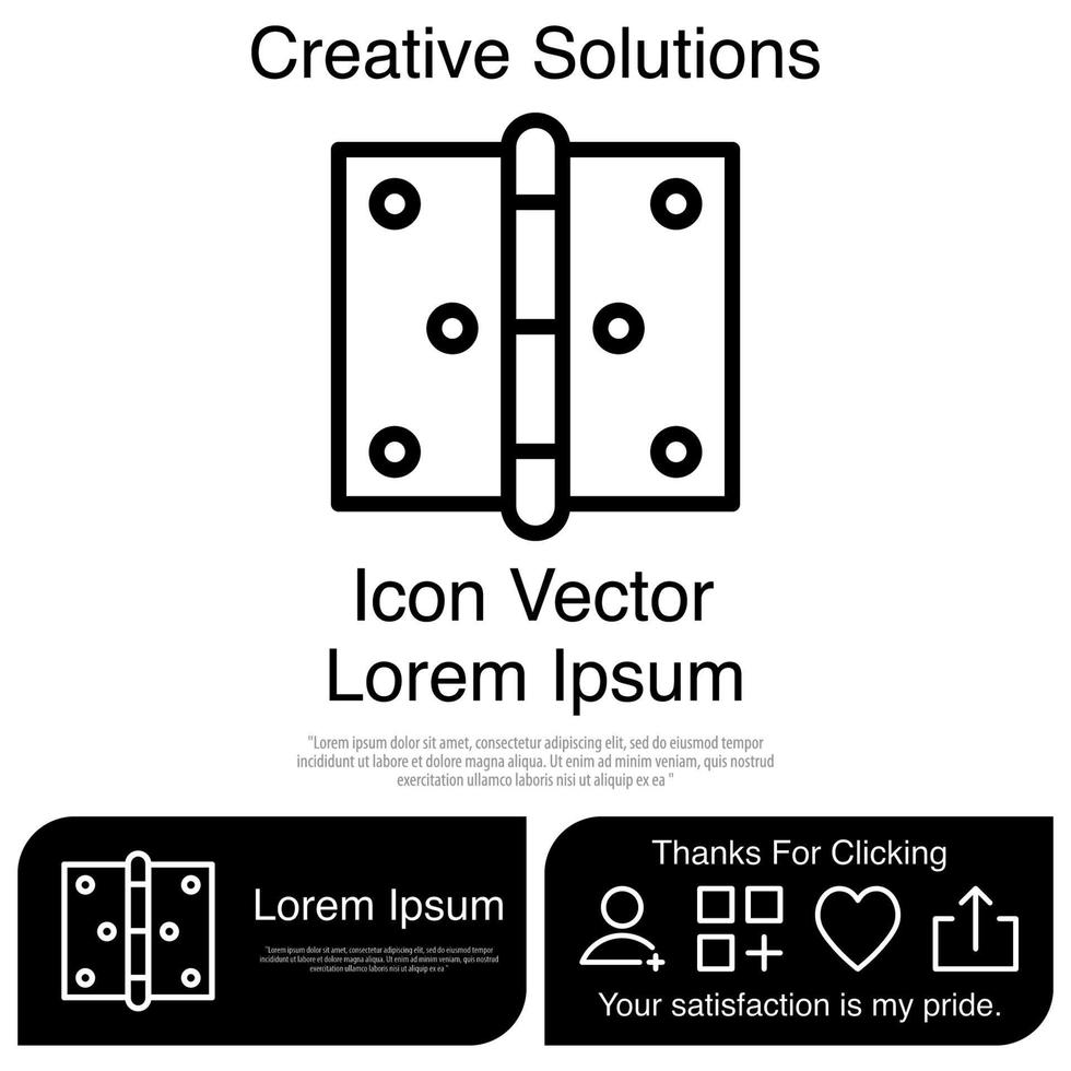 Hinge Icon EPS 10 vector